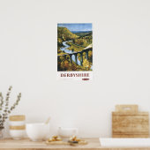Poster Monsal Dale, train et viaduc British Rail (Cuisine)