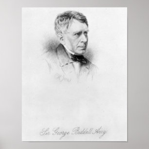 Poster Monsieur George Biddell Airy, gravé par C.H. Jeens