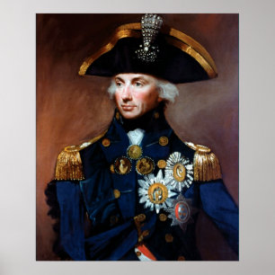 Poster Monsieur Horatio Nelson de ~ d'amiral arrière