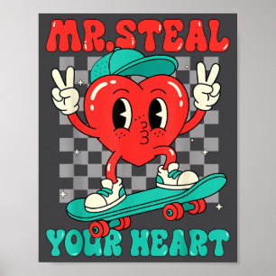Poster Monsieur vole votre cœur pour les tout-petits garç