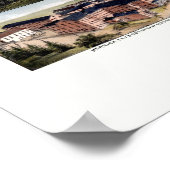 Poster Monson, MA Carte panoramique - 1879 (Coin)