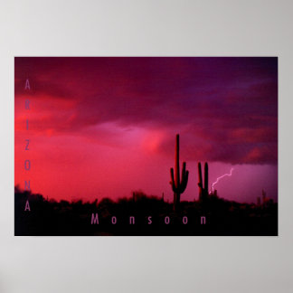 Poster Monsoon, Arizona
