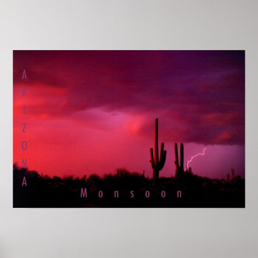 Poster Monsoon, Arizona (Devant)