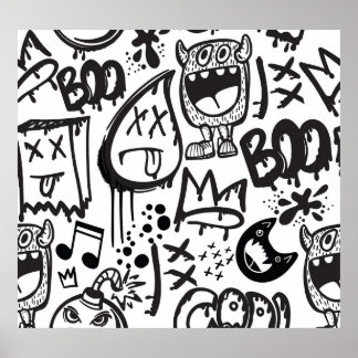 Poster Monster Boys : Motif à main