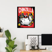 Poster Monster Chinzilla Chinchilla (Bureau à domicile)