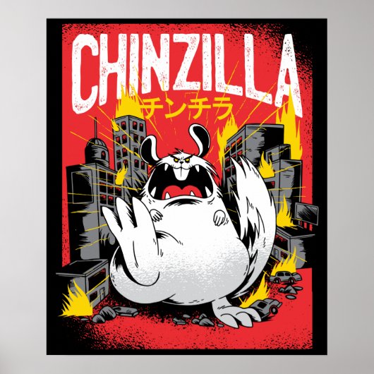 Poster Monster Chinzilla Chinchilla (Devant)