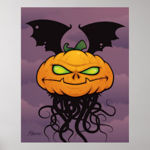 Poster Monster citrouille