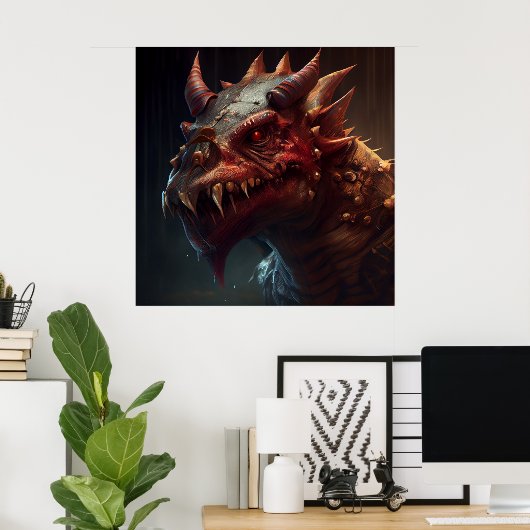 Poster Monster d'affiche (Bureau à domicile)