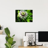 Poster Monster Flower Print - Sélectionnez votre cadre (Bureau à domicile)