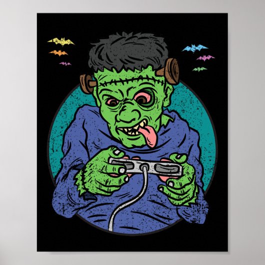 Poster Monster Halloween Costume jeu vidéo Contro (Devant)
