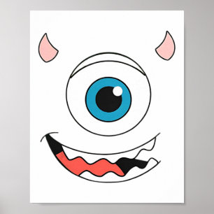 Poster Monster Halloween Costume Monstres Université Fami