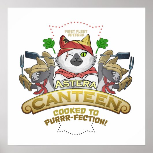 Poster Monster Hunter Palico Cat Meowscular Chef (Devant)