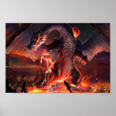 Poster Monster Hunter World Fire Dragon (Devant)