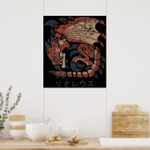 Poster Monster Hunter World Rathalos Kanji Icon (Cuisine)