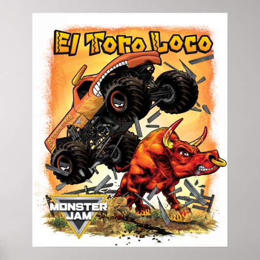 Poster Monster Jam El Toro Loco (Devant)