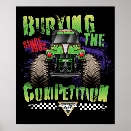 Poster Monster Jam Grave Digger (Devant)