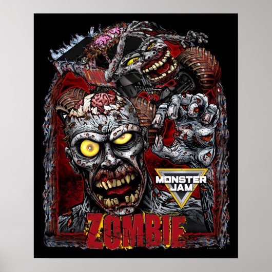 Poster Monster Jam Zombie (Devant)