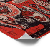 Poster Monster japonais vintage Cutaway (Coin)