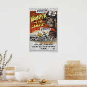 Poster Monster sur le Campus Classic film d'horreur (Cuisine)