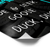 Poster Monster Truck Anniversaire de fête Jalon (Coin)