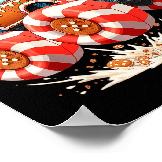 Poster Monster Truck Gingerbread Man Christmas (Coin)
