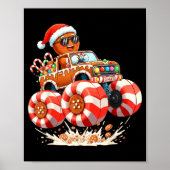 Poster Monster Truck Gingerbread Man Christmas (Devant)