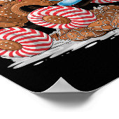 Poster Monster Truck Gingerbread Man Funny Christmas Baki (Coin)