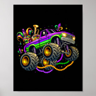Poster Monster Truck Mardi Gras Costume Ados Garçons M
