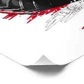 Poster Monster Truck USA Drapeau américain (Coin)