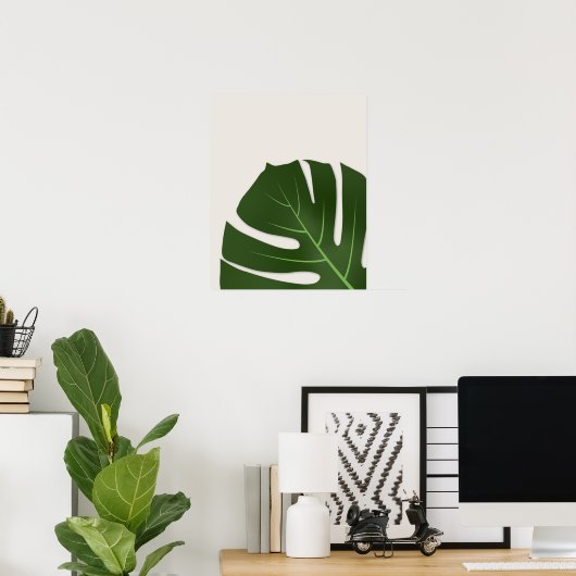 Poster Monstera (Bureau à domicile)
