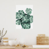 Poster Monstera Deliciosa Feuilles (Cuisine)