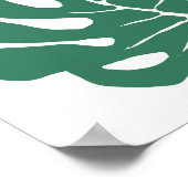 Poster Monstera feuilles sans soudure, motif décoratif. (Coin)