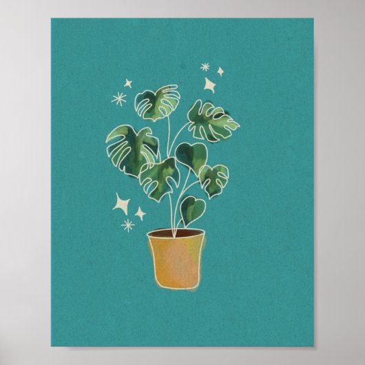 Poster Monstera Maman (Devant)