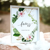 Poster Monstera tropical favorise prenez-en un