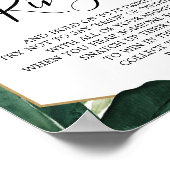 Poster Monstera Tropical Fête des mariées jeu de bague (Coin)