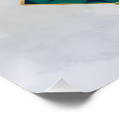 Poster Monstère géométrique (Coin)