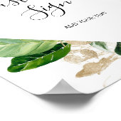 Poster Monstère tropicale florale Custom (Coin)