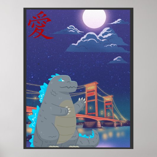 Poster Monstre adorable de Cutezilla (Devant)
