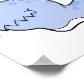 Poster monstre bleu idiot (Coin)