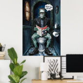 Poster Monstre classique d'Halloween sur l'affiche John F (Bureau à domicile)