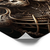 Poster Monstre crâne Squelette Horreur (Coin)