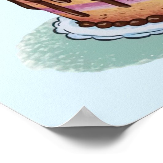 Poster Monstre d'anniversaire (Coin)