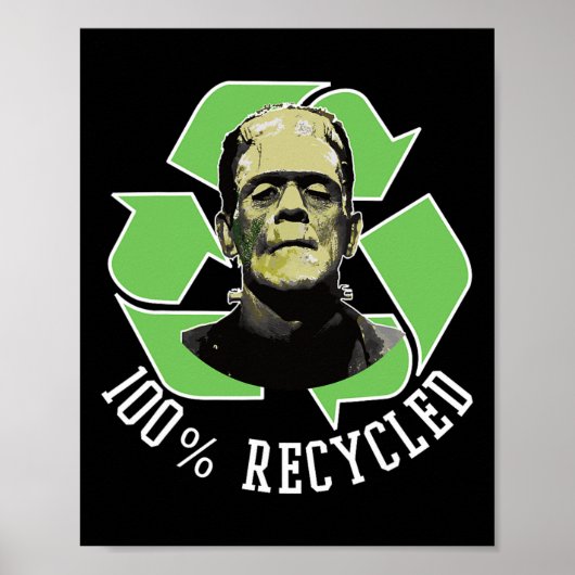 Poster Monstre de Frankenstein - 100% Recyclé S Funny Hal (Devant)
