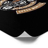 Poster monstre de vitesse motocyclette de croiseur de pui (Coin)