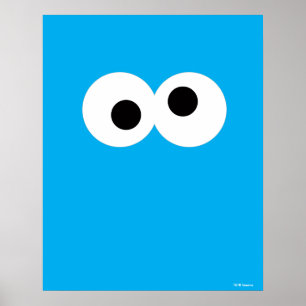Poster Monstre des Cookies Gros Visage