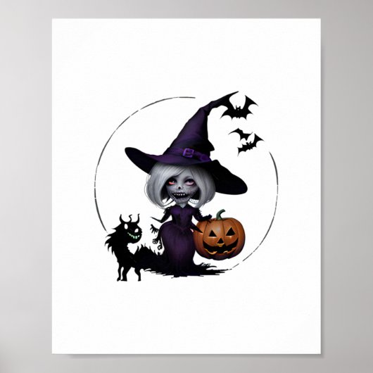 Poster Monstre En Sticker Halloween (Devant)