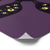 Poster Monstre Evil Eye Déplaisant étrange art gothique (Coin)