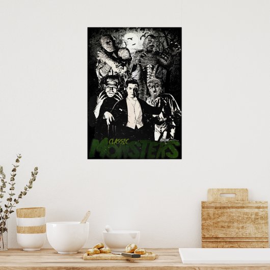 POSTER MONSTRES CLASSIQUES (Cuisine)