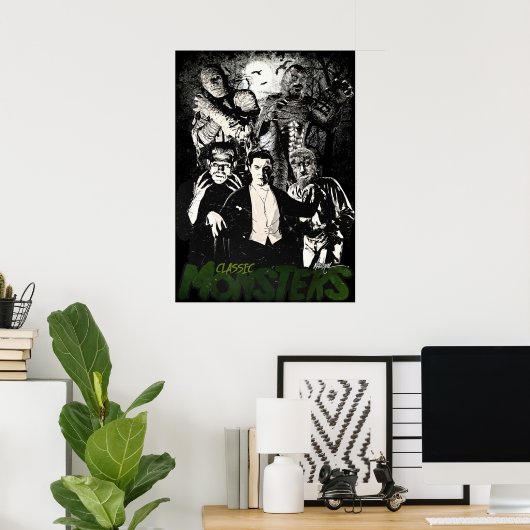 POSTER MONSTRES CLASSIQUES (Bureau à domicile)