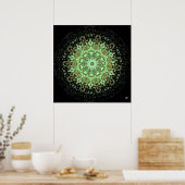 Poster Monstres mandala (Cuisine)
